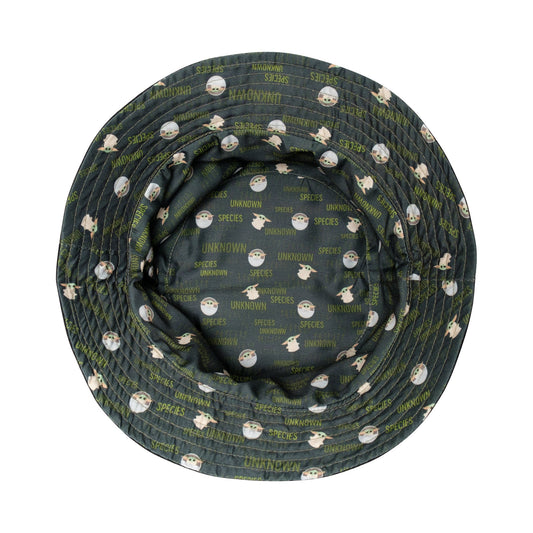 Star Wars Grogu green corduroy bucket hat with character embroidery-4