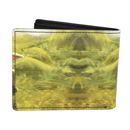 Star Wars Grogu bifold wallet showing the front design with The Child character graphics.-1