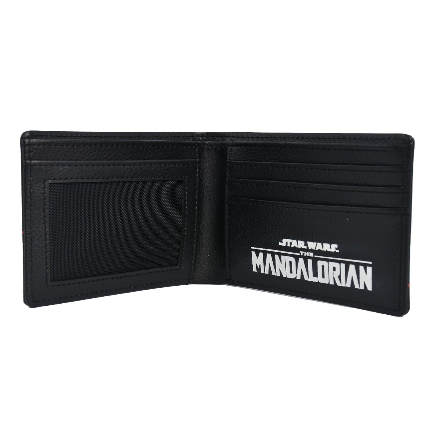 Packaging view showing the Grogu wallet stored inside the decorative tin case.
