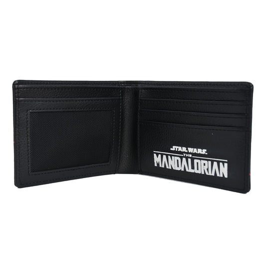Star Wars Grogu bifold wallet showing the front design with The Child character graphics.-5
