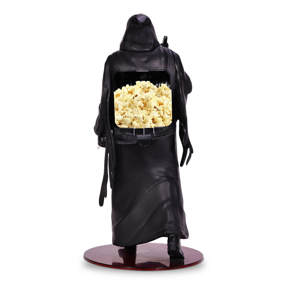 Rear view of the Ghostface collectible figure showing the back of the shroud and body