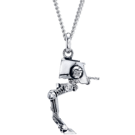 Star Wars x RockLove AT-ST sterling silver pendant front view-1