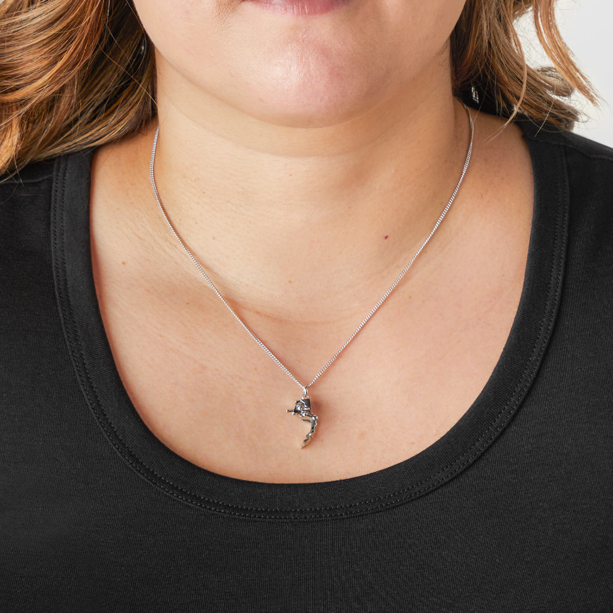 Close-up of the mechanical detailing on the sterling silver AT-ST