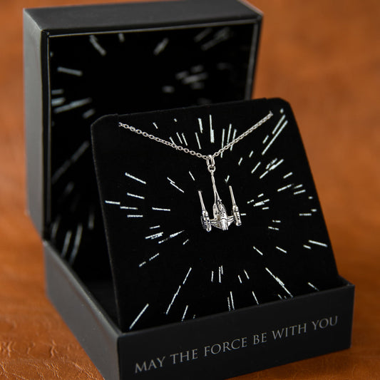 Star Wars x RockLove Naboo N-1 Starfighter Necklace in sterling silver-8