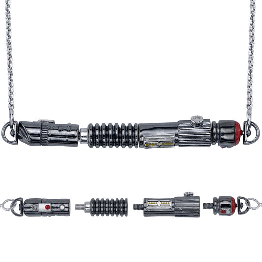 Star Wars x RockLove Power and Control Lightsaber Necklace with modular hilt components.-0