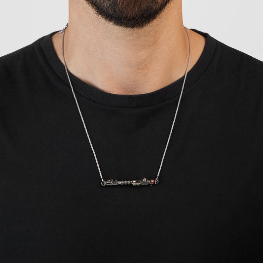 Star Wars x RockLove Power and Control Lightsaber Necklace with modular hilt components.-2