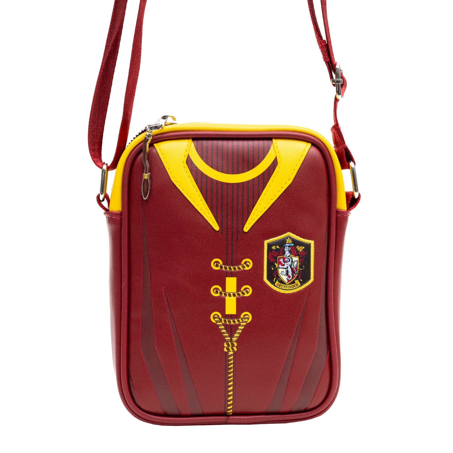 Interior view of the Harry Potter bag displaying the two main compartments and zipper pocket