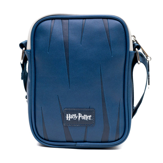 Front view of the Harry Potter Ravenclaw Quidditch uniform blue crossbody bag-2