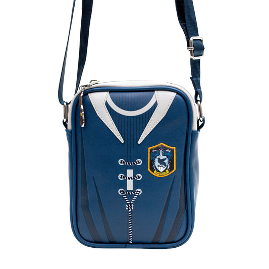 Front view of the Harry Potter Ravenclaw Quidditch uniform blue crossbody bag-3