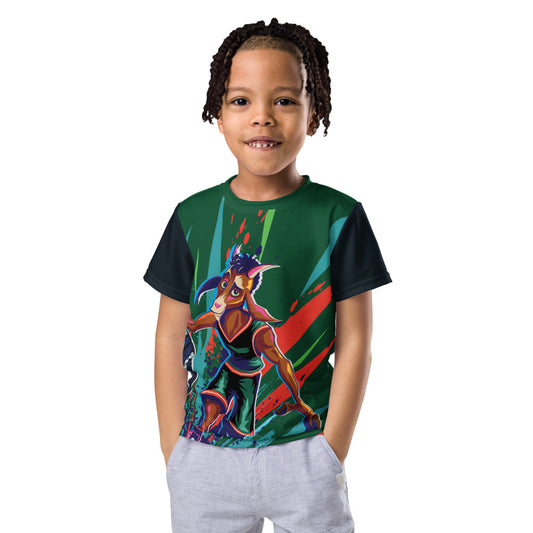 Goat Youth T-Shirt Roar Ball White-2