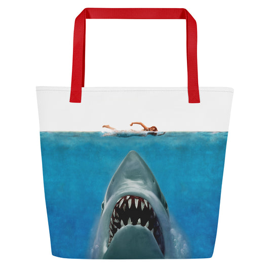 Jaws 50th Anniversary Beach Bag Red-0