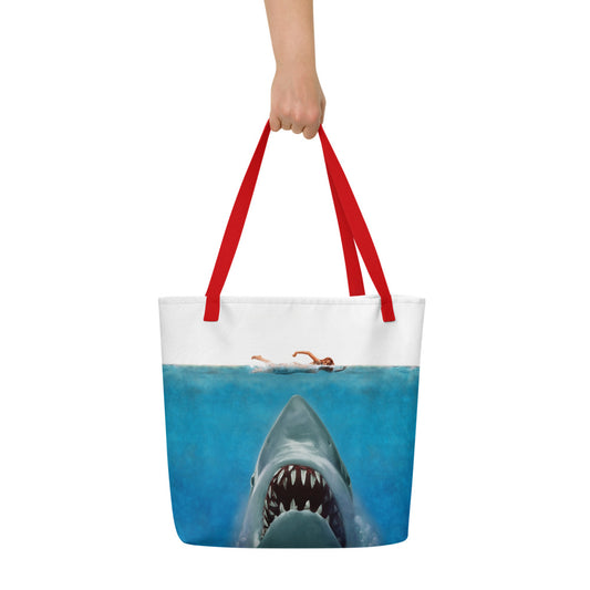 Jaws 50th Anniversary Beach Bag Red-2