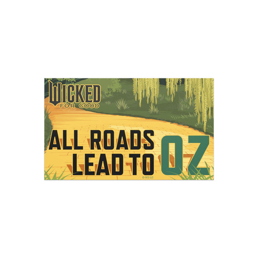 Wicked: For Good Magnet "All Roads Lead To Oz" White-0