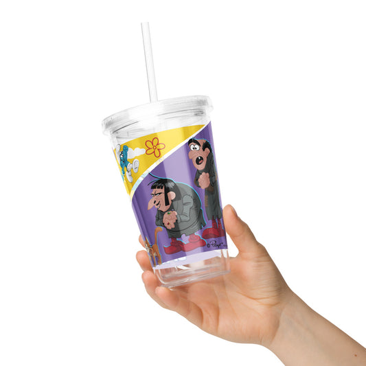 The Smurfs Movie Strip Clear Plastic Tumbler-5