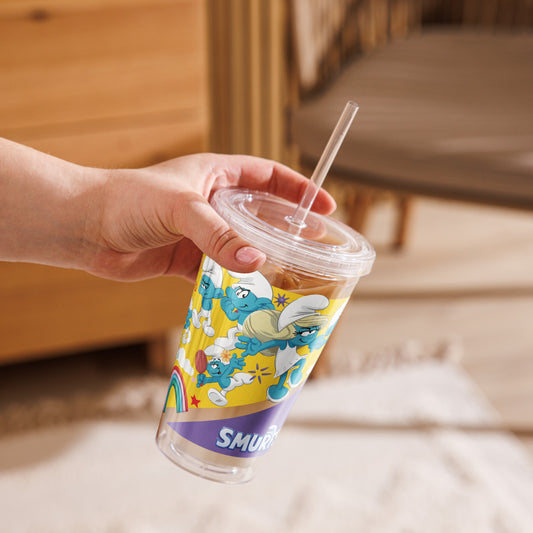 The Smurfs Movie Strip Clear Plastic Tumbler-6