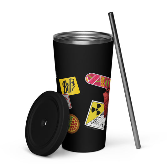 Back to the Future 40th Anniversary Tumbler Black-7