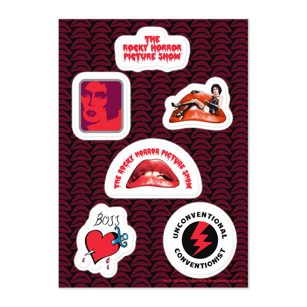 Rocky Horror Picture Show Icons Sticker Sheet One Size