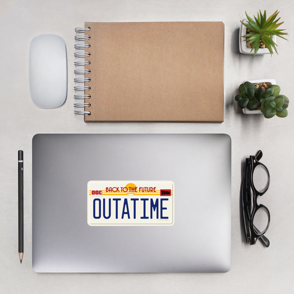 Back to the Future OUTATIME Die Cut Sticker