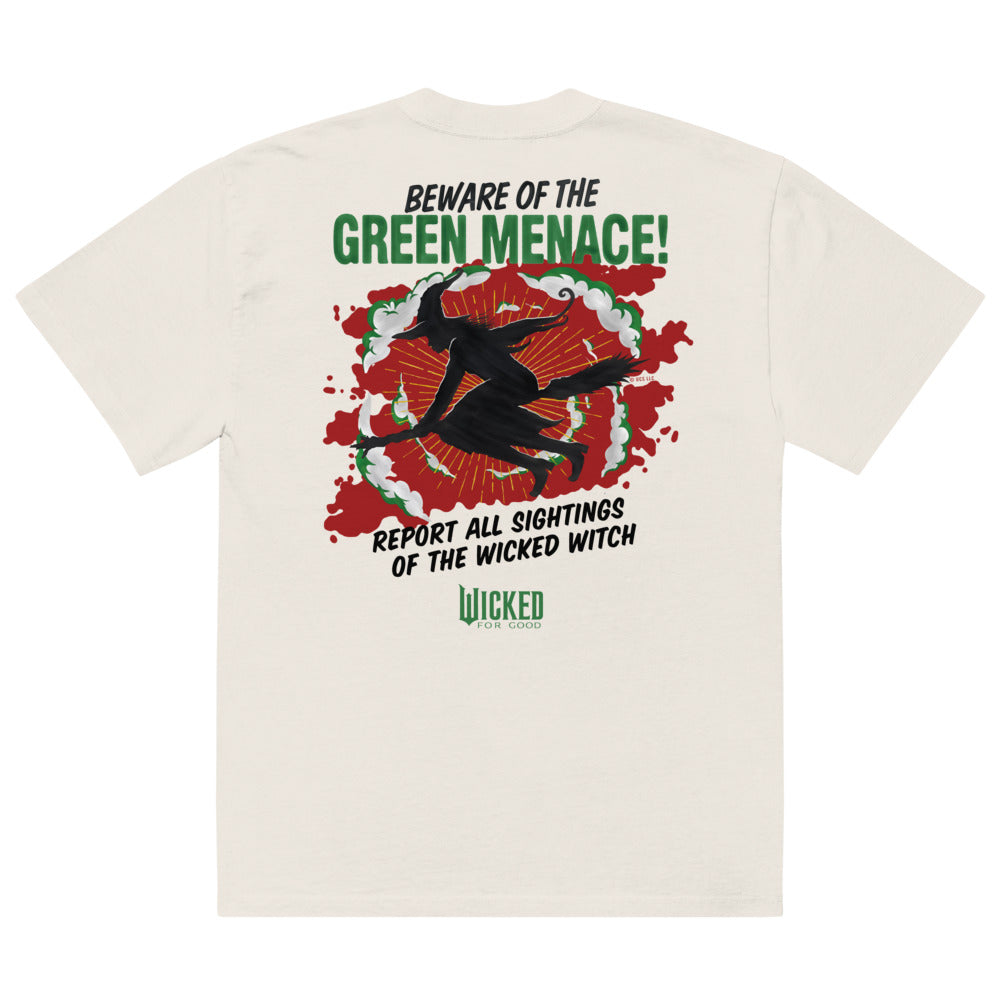 Wicked: For Good The Green Menace Oversized Faded T-Shirt