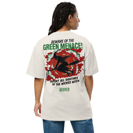Wicked: For Good The Green Menace Oversized Faded T-Shirt-3
