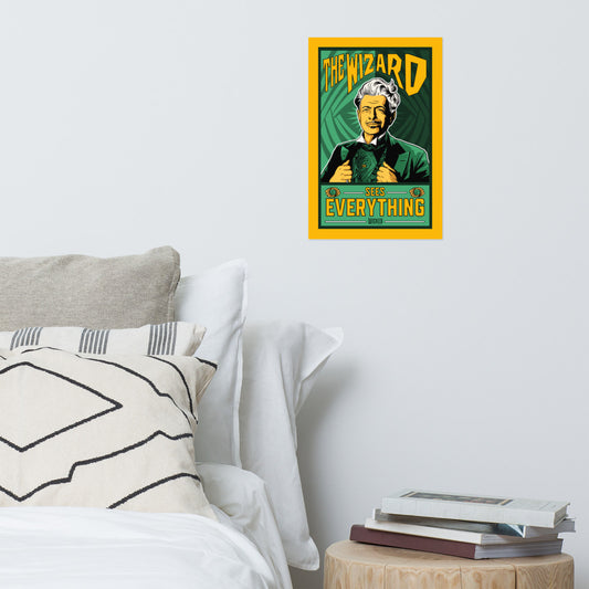 Wicked: For Good The Wizard Sees Everything Premium Poster-1