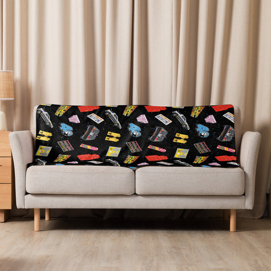 Back to the Future Icons Sherpa Blanket 60 in x 80 in-2