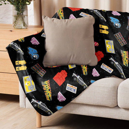 Back to the Future Icons Sherpa Blanket 60 in x 80 in-3