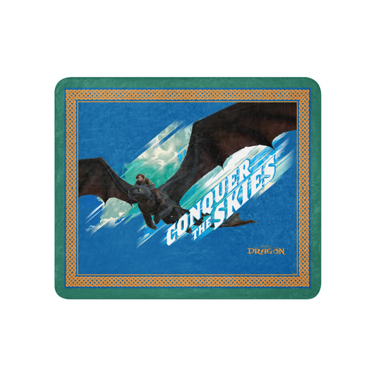 How to Train Your Dragon Conquer the Skies Premium Sherpa Blanket 60 in x 80 in-5