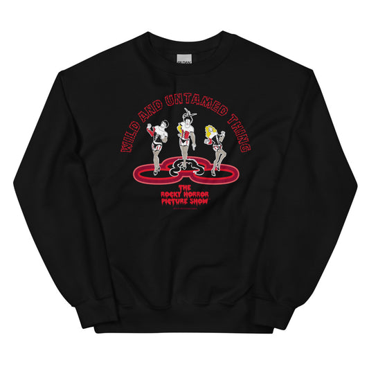 Rocky Horror Picture Show 50th Anniversary Wild and Untamed Things Sweatshirt Black-0