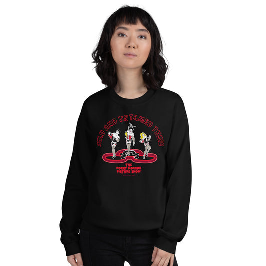 Rocky Horror Picture Show 50th Anniversary Wild and Untamed Things Sweatshirt Black-2