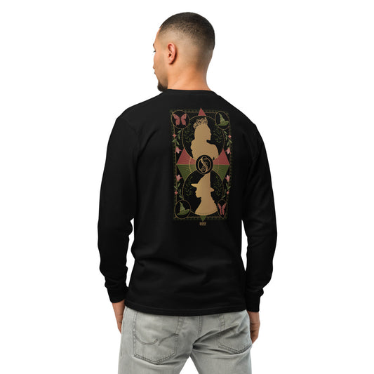 Wicked Enchanted Elements Elphaba & Glinda Heavyweight Long Sleeve T-Shirt Black-2