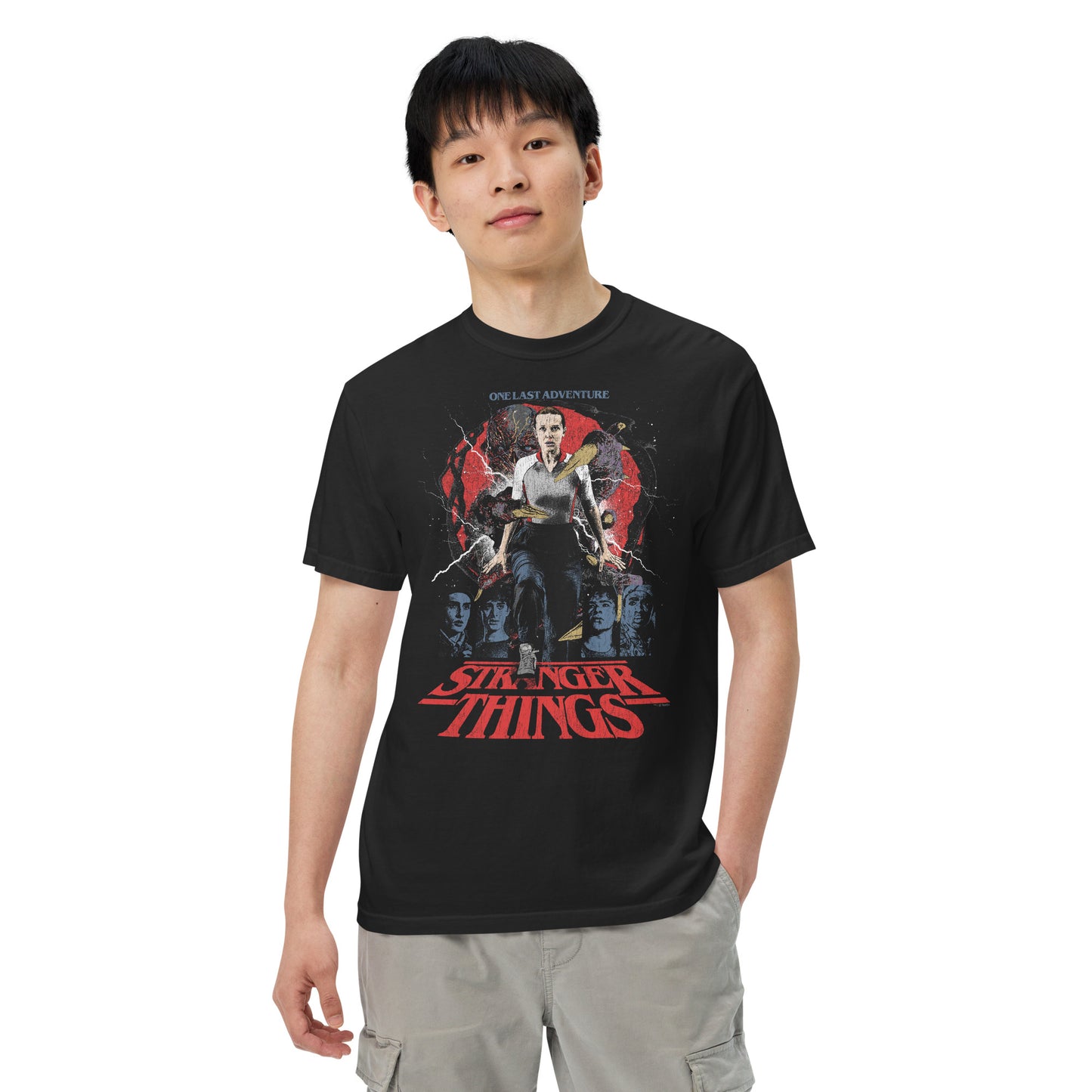 Stranger Things T-Shirt Comfort Colors Rucking Fotten x Upside Down Pictures