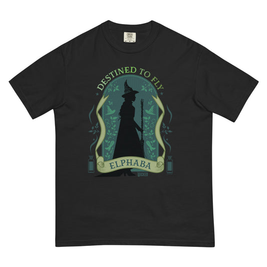 Wicked Enchanted Elements Destined To Fly Elphaba Comfort Colors T-Shirt Black-0