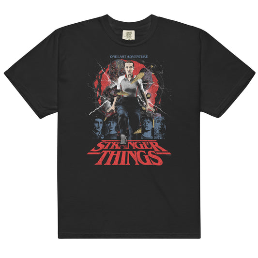 Stranger Things T-Shirt Comfort Colors Rucking Fotten x Upside Down Pictures-0
