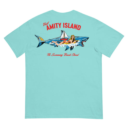 Jaws 50th Anniversary T-Shirt Lagoon Blue-0