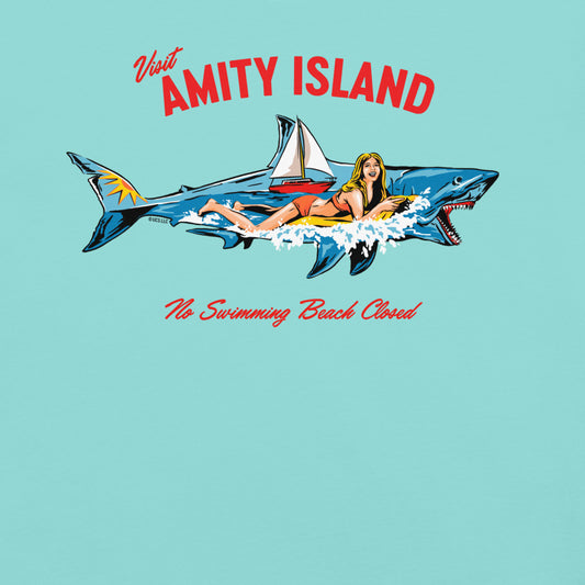 Jaws 50th Anniversary T-Shirt Lagoon Blue-3