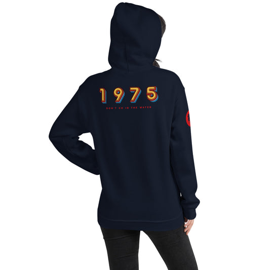 Jaws 50th Anniversary Visit Amity Island Hoodie Navy-4