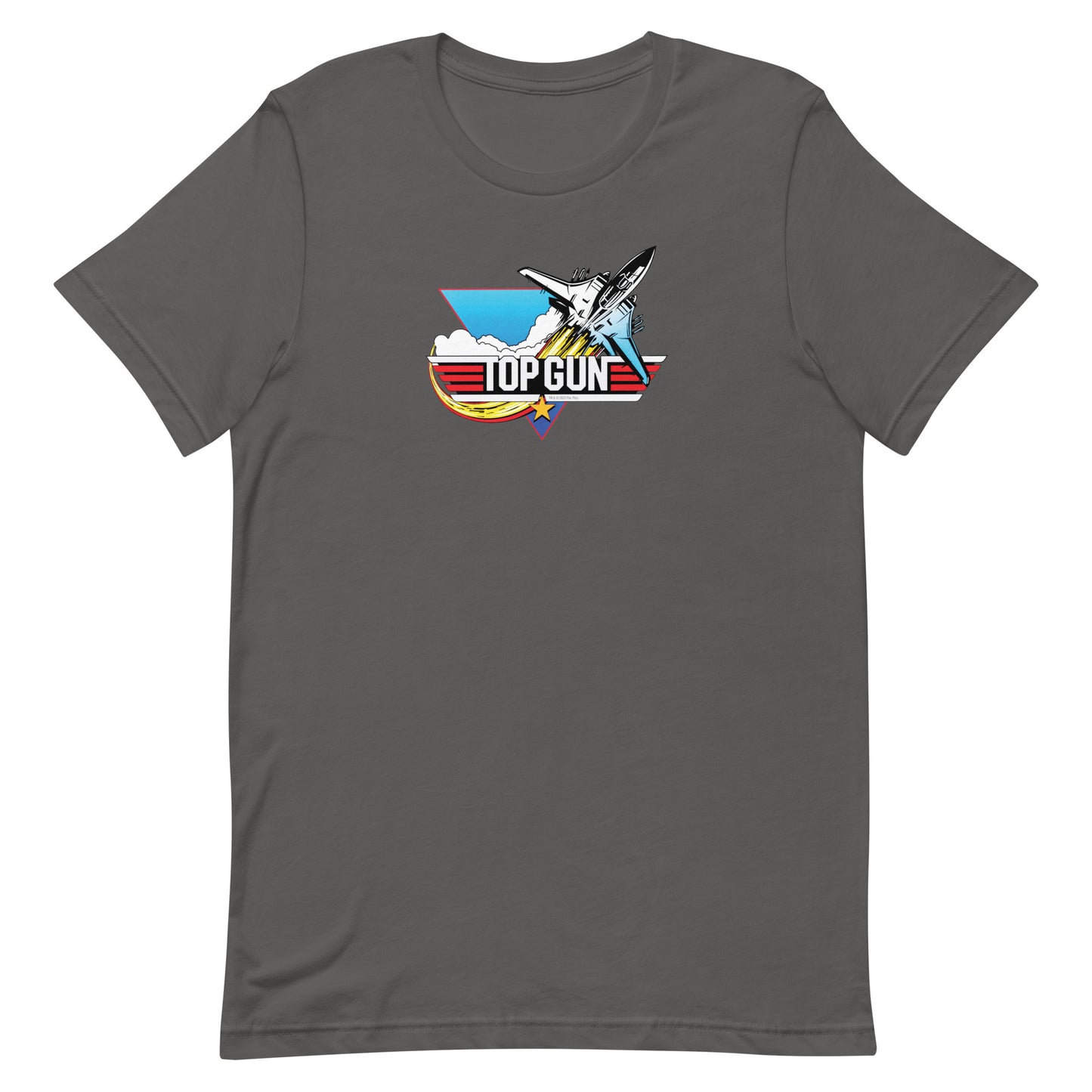 Front view of black Top Gun t-shirt featuring the Need for Speed quote and a fighter jet graphic.
