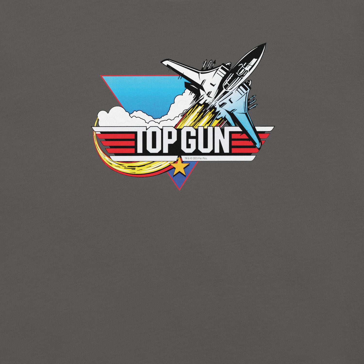 Front view of black Top Gun t-shirt featuring the Need for Speed quote and a fighter jet graphic.