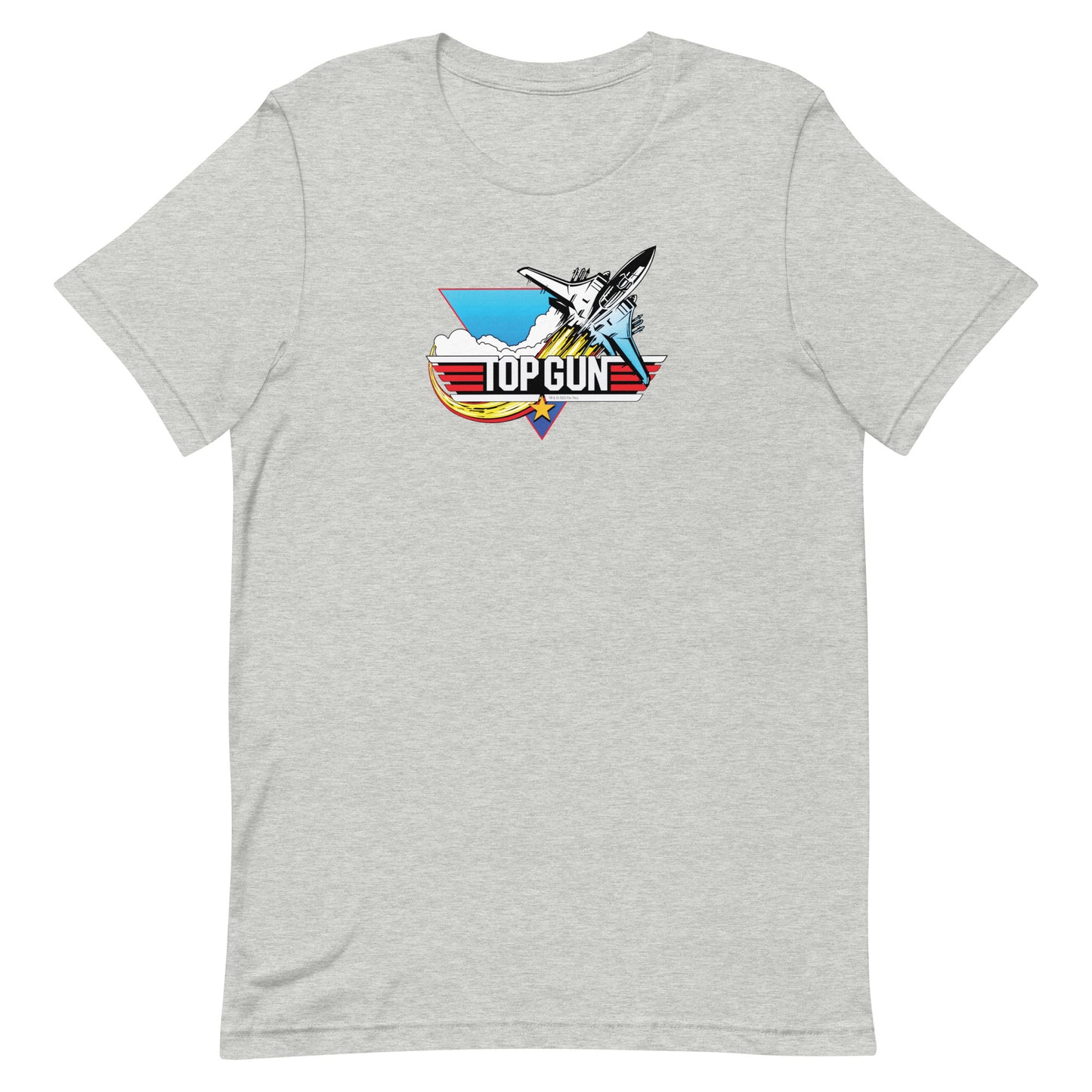 Front view of black Top Gun t-shirt featuring the Need for Speed quote and a fighter jet graphic.