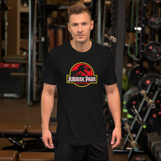 Jurassic Park Logo Unisex T-Shirt Black-2