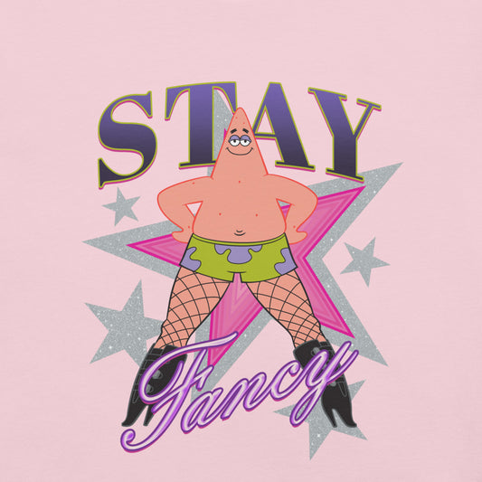 SpongeBob SquarePants Patrick Fishnets Stay Fancy T-Shirt-1