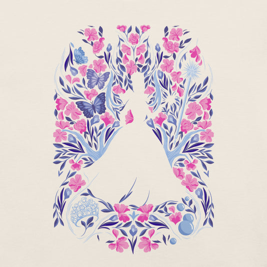 Wicked: For Good T-Shirt "Glinda Floral" Vintage White-1