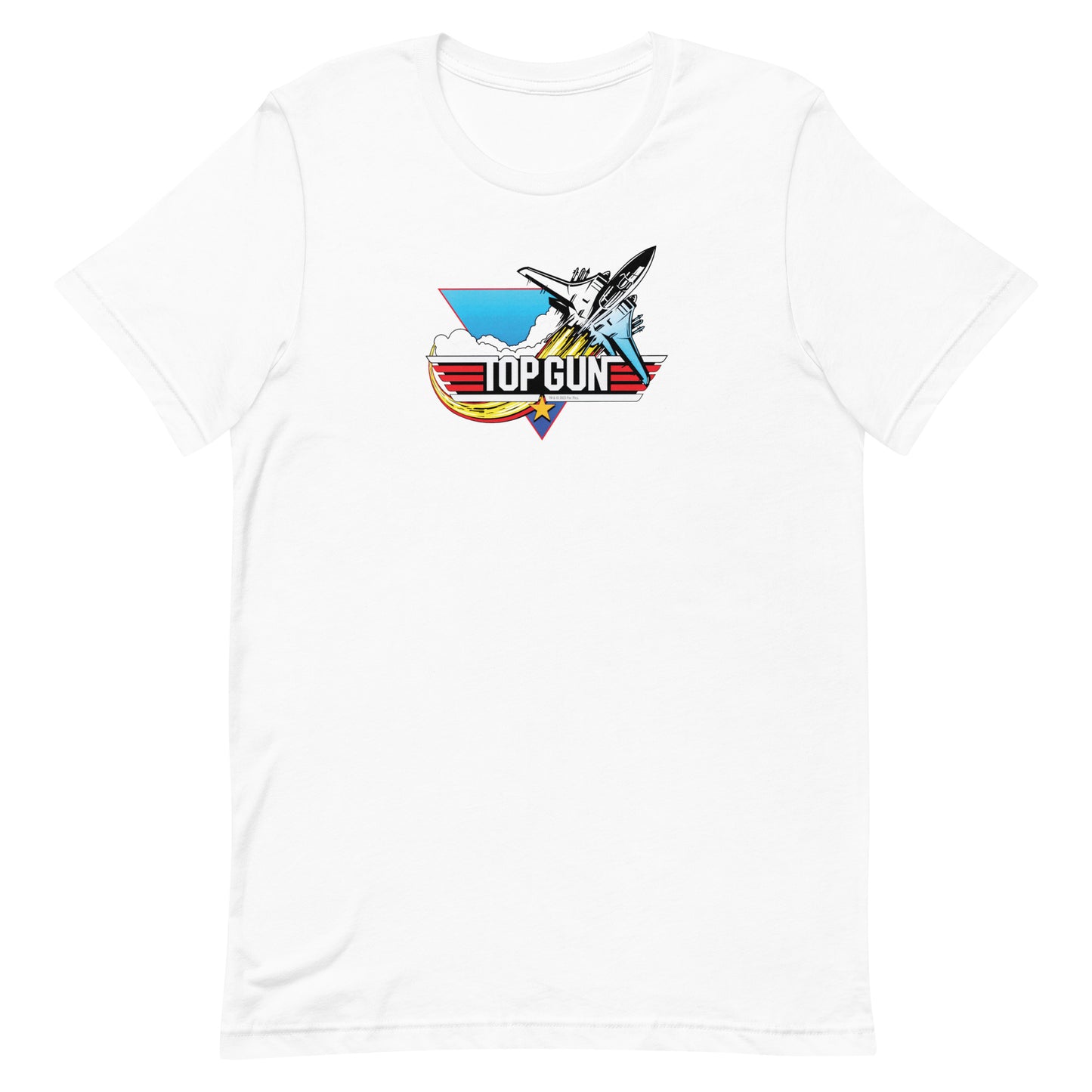 Front view of black Top Gun t-shirt featuring the Need for Speed quote and a fighter jet graphic.