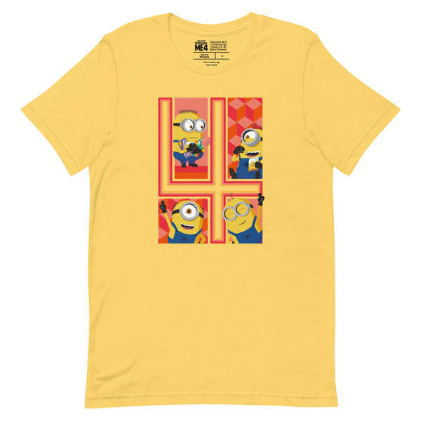 Despicable Me 4 Four Minions Unisex T-Shirt Despicable Me 4 Four Minions Unisex T-Shirt