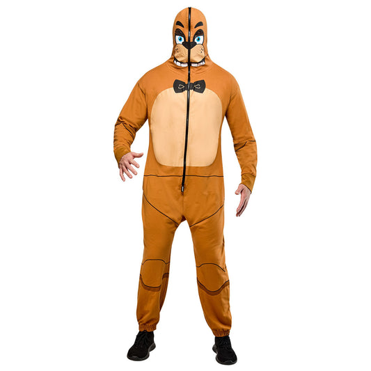 Five Nights At Freddy's Freddy Fazbear Zipsters Mask-up Adult Costume-0