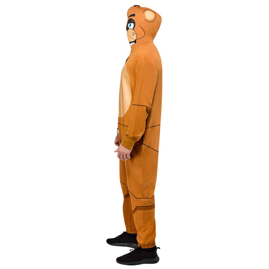Five Nights At Freddy's Freddy Fazbear Zipsters Mask-up Adult Costume-4