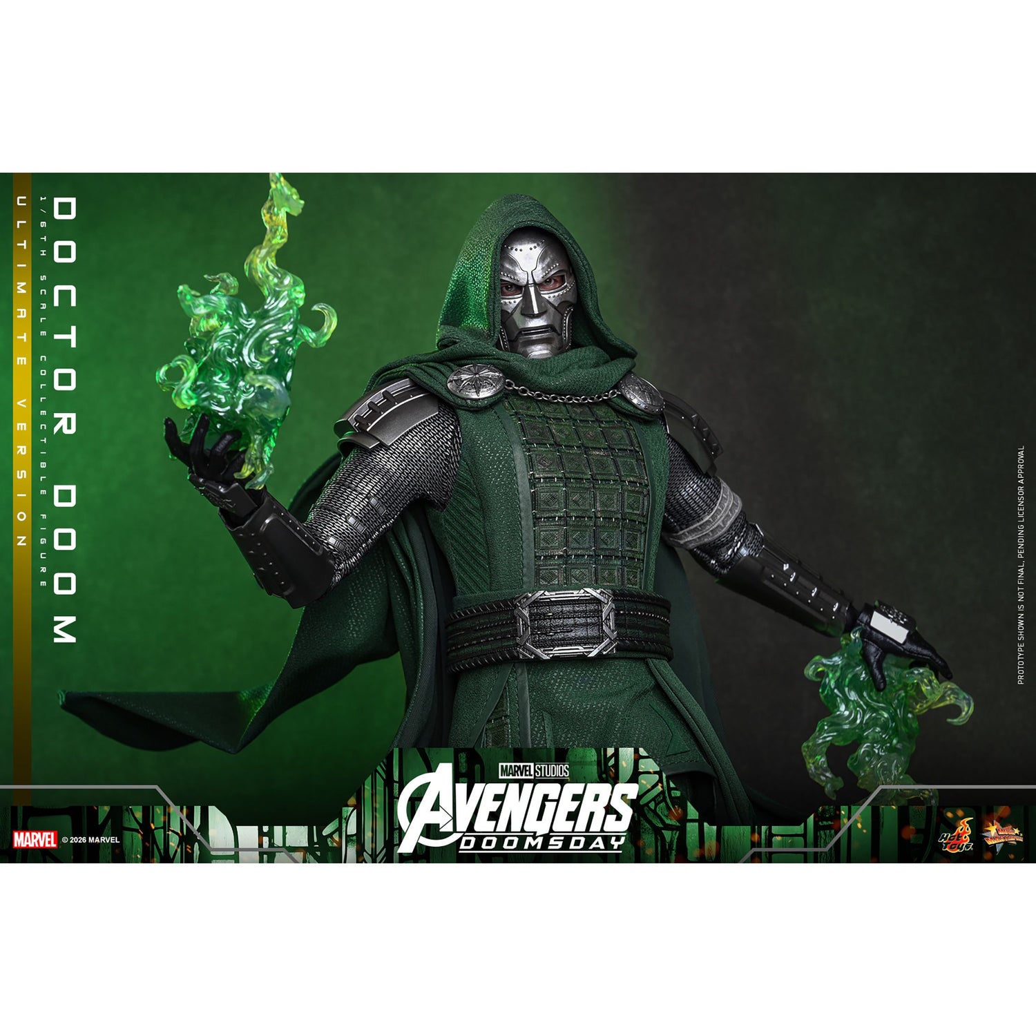 Full set of interchangeable hands and accessories included with the Ultimate Version