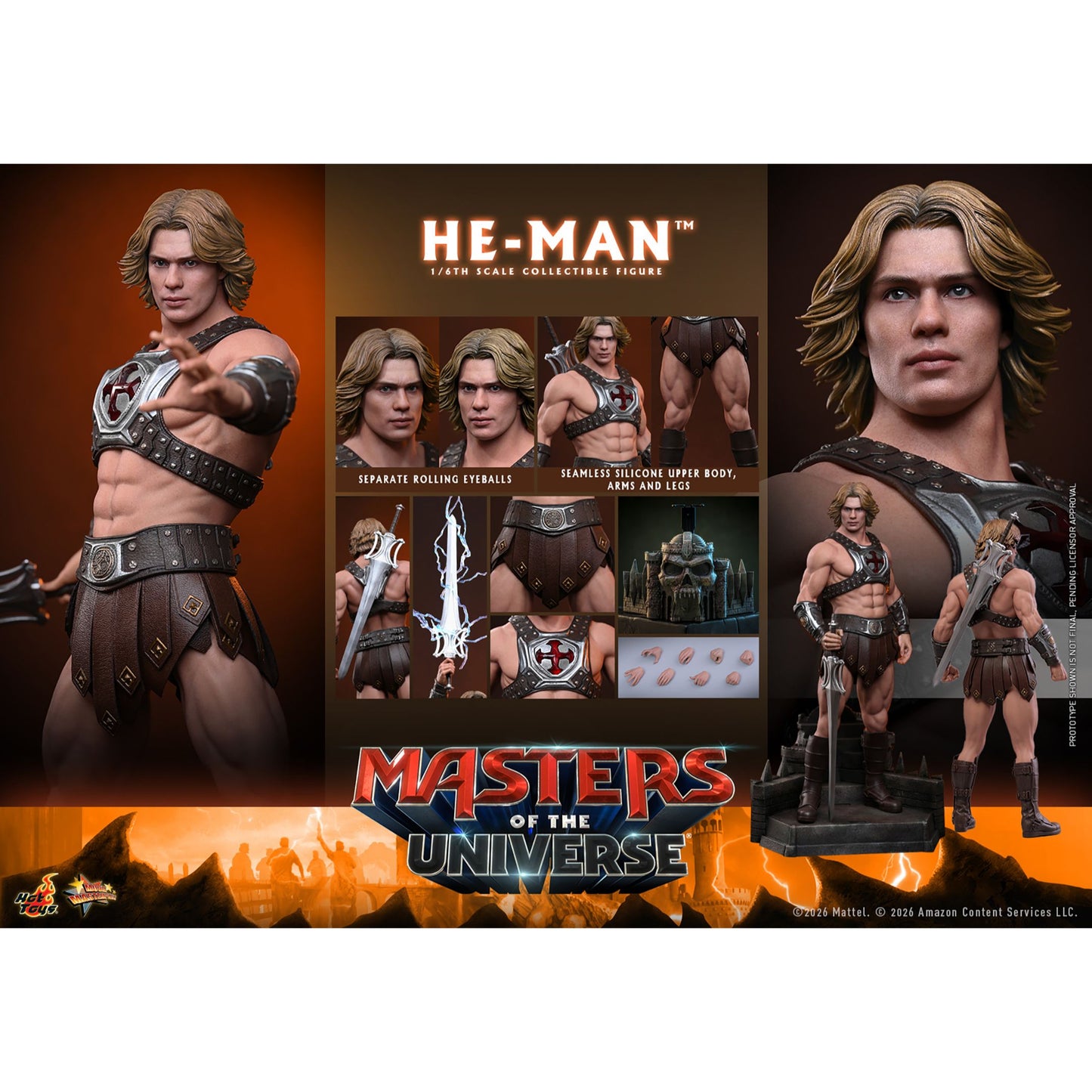 Masters of the Universe Sixth Scale Figure He-Man