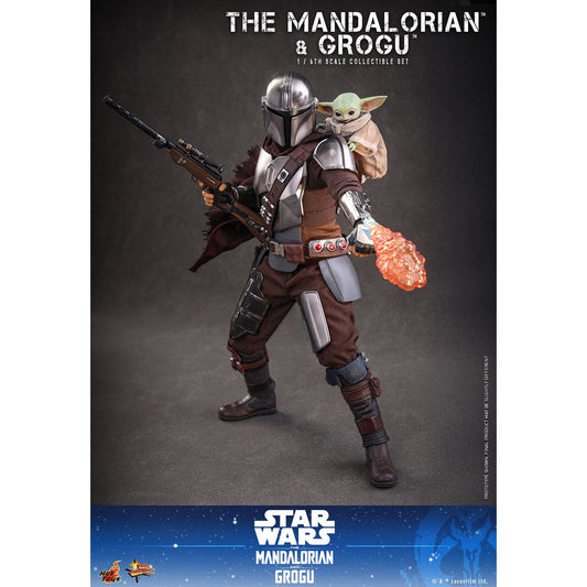 The Mandalorian™ and Grogu™ Sixth Scale Figure Set by Hot Toys-1-15